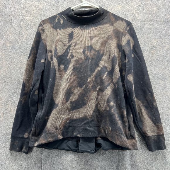 Nike Sweater Women Medium Black Pullover Outdoors Sweatshirt Mock Neck Dri Fit - Picture 1 of 12